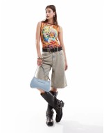 slinky vest in abstract art print