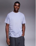 Zumu neck logo t-shirt in purple