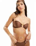 bikini in brown shine