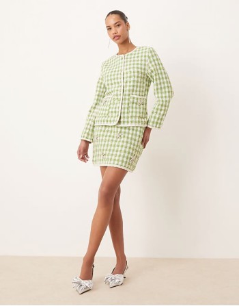 Dream  tweed co-ord in green