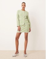 Dream  tweed co-ord in green